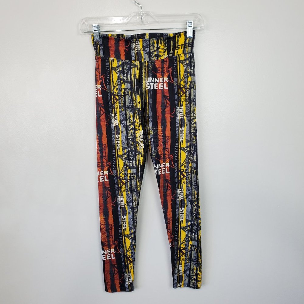 Dona Jo Runner of Steel Graphing Running Fit Wear Leggings Size 1 (S, 0-6)
